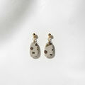 Boucle d'oreille fait main _ France _ Auvergne _ Acier inoxydable_Pendant_Leopard