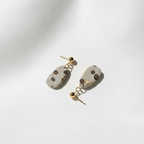Boucle d'oreille fait main _ France _ Auvergne _ Acier inoxydable_Pendant_Leopard