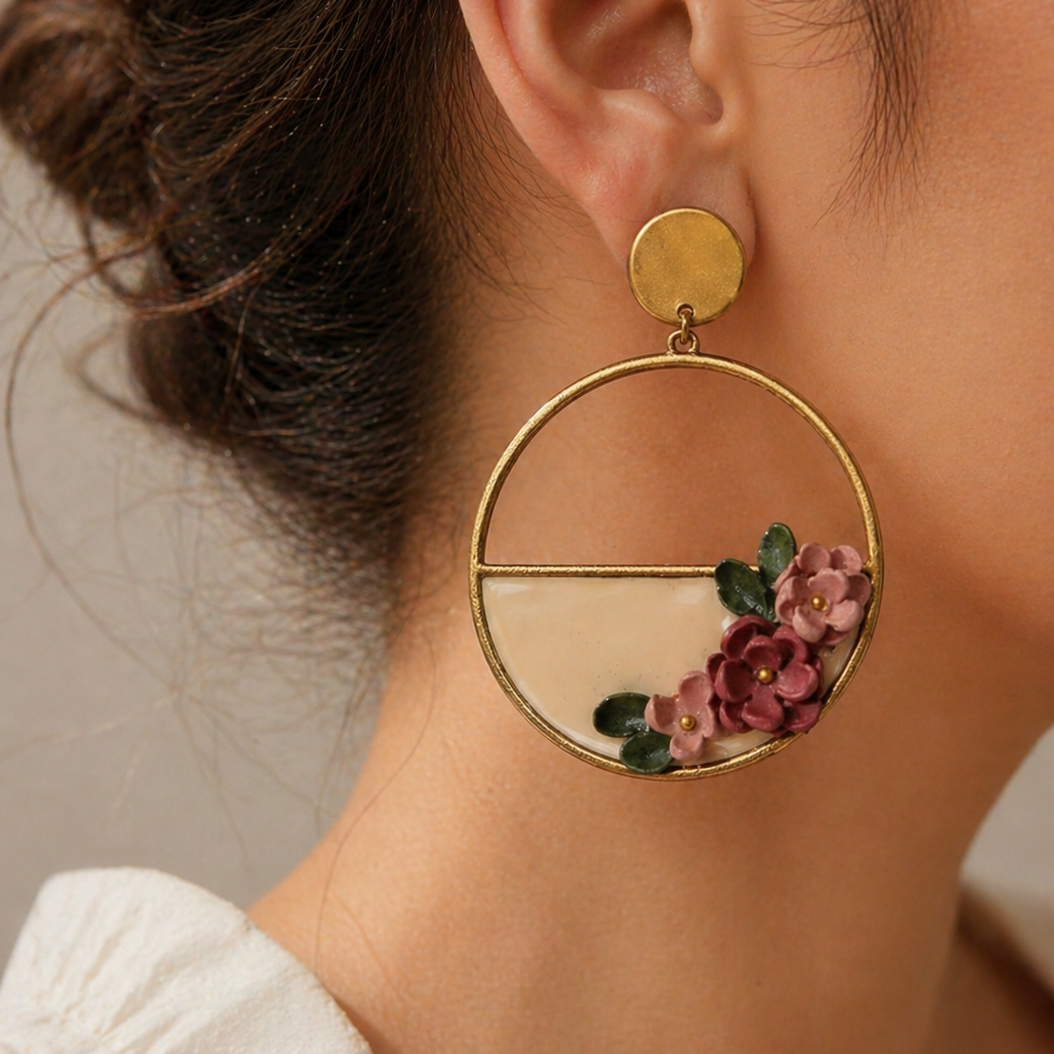 Boucle d'oreille Léontine
