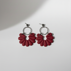 Boucles d'oreilles Rainbow Bordeaux cramoisie
